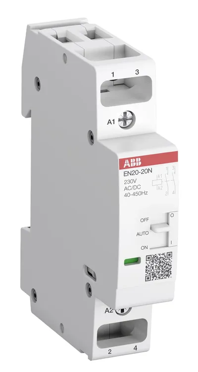 ABB 1SBE122111R0120 – EN20-20N-01 Installation Contactor (NO) 20 A - 2 NO - 0 NC - 24 V - Control Circuit 400 Hz ABB 1SBE122111R0120 – EN20-20N-01 Installation Contactor (NO) 20 A - 2 NO - 0 NC - 24 V - Control Circuit 400 Hz