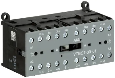 ABB GJL1313961R5015 – Mini Reversing Contactor VTBC7 50 ... 90 V DC - 3 NO - 0 NC - Screw Terminals ABB GJL1313961R5015 – Mini Reversing Contactor VTBC7 50 ... 90 V DC - 3 NO - 0 NC - Screw Terminals