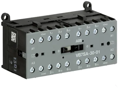 ABB GJL1313911R7012 – Mini Reversing Contactor VB7SA 17 ... 32 V DC - 3 NO - 0 NC - Screw Terminals ABB GJL1313911R7012 – Mini Reversing Contactor VB7SA 17 ... 32 V DC - 3 NO - 0 NC - Screw Terminals