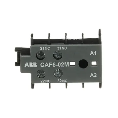 ABB GJL1201330R0011 – CAF6-02M Auxiliary Contact 0NO/2NC screw terminal, front mounted ABB GJL1201330R0011 – CAF6-02M Auxiliary Contact 0NO/2NC screw terminal, front mounted