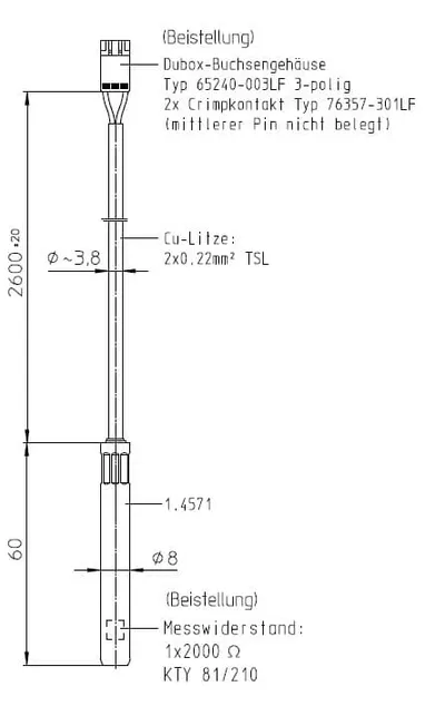 ABB 3BHE033981R0026 – Temperature Sensor KTY 81/210 5kV ABB 3BHE033981R0026 – Temperature Sensor KTY 81/210 5kV