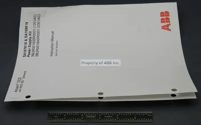 ABB 3BUR001823D0001 – INST BOOK SX582 DC POWER ABB 3BUR001823D0001 – INST BOOK SX582 DC POWER