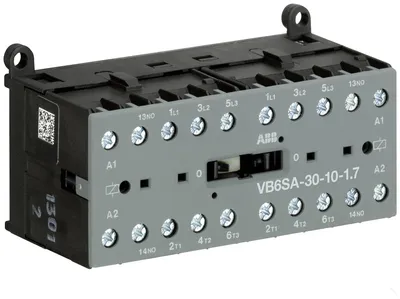 ABB GJL1213911R7101 – Mini Reversing Contactor VB6SA 24 V DC - 3 NO - 0 NC - Screw Terminals ABB GJL1213911R7101 – Mini Reversing Contactor VB6SA 24 V DC - 3 NO - 0 NC - Screw Terminals