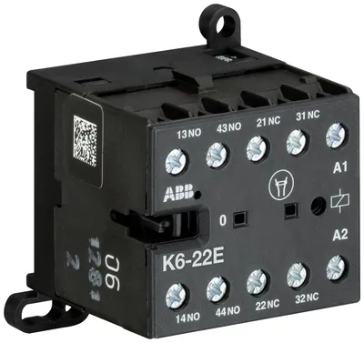 ABB GJH1211051R8220 – K6-22E-80Mini Contactor Relay220 ... 240 V AC2NO2NCScrew Terminals ABB GJH1211051R8220 – K6-22E-80Mini Contactor Relay220 ... 240 V AC2NO2NCScrew Terminals