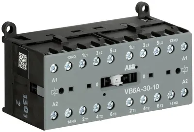 ABB GJL1211911R8105 – Mini Reversing Contactor VB6A 380 ... 415 V AC - 3 NO - 0 NC - Screw Terminals