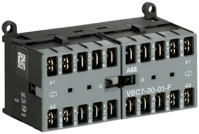 ABB GJL1313903R0011 – Mini Reversing Contactor VBC7 24 V DC - 3 NO - 0 NC - Flat-Pin Connections ABB GJL1313903R0011 – Mini Reversing Contactor VBC7 24 V DC - 3 NO - 0 NC - Flat-Pin Connections