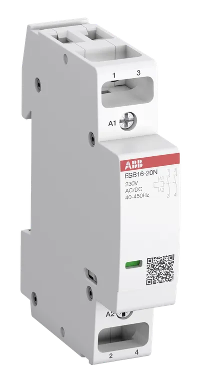 ABB 1SBE111111M0102 – ESB16-02N-01 Installation Contactor (NC) 16 A - 0 NO - 2 NC - 24 V - Control Circuit DC ABB 1SBE111111M0102 – ESB16-02N-01 Installation Contactor (NC) 16 A - 0 NO - 2 NC - 24 V - Control Circuit DC