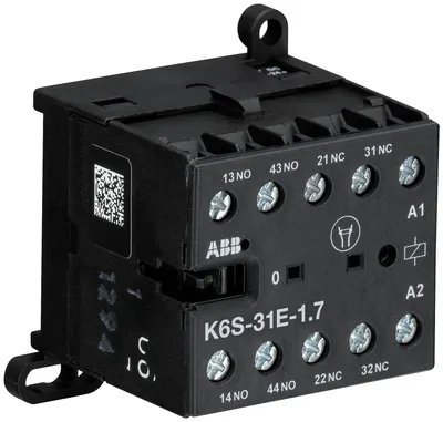 ABB GJH1213051R7311 – K6S-31E-1.7-71Mini Contactor Relay24 V DC3NO1NCScrew Terminals ABB GJH1213051R7311 – K6S-31E-1.7-71Mini Contactor Relay24 V DC3NO1NCScrew Terminals