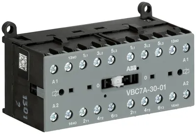 ABB GJL1313911R1016 – Mini Reversing Contactor VBC7A 48 V DC - 3 NO - 0 NC - Screw Terminals ABB GJL1313911R1016 – Mini Reversing Contactor VBC7A 48 V DC - 3 NO - 0 NC - Screw Terminals