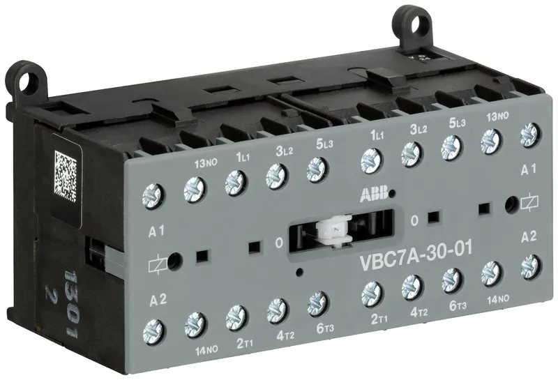 ABB GJL1313911R0017 – Mini Reversing Contactor VBC7A 12 V DC - 3 NO - 0 NC - Screw Terminals — photo 1 of 2