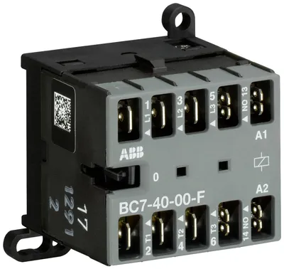 ABB GJL1313203R5001 – Mini Contactor BC7 17 ... 32 V DC - 4 NO - 0 NC - Flat-Pin Connections ABB GJL1313203R5001 – Mini Contactor BC7 17 ... 32 V DC - 4 NO - 0 NC - Flat-Pin Connections
