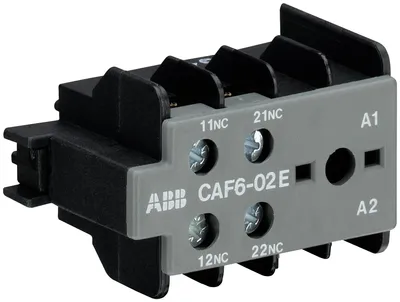 ABB GJL1201330R0010 – CAF6-02E Auxiliary Contact 0NO/2NC screw terminal, front mounted ABB GJL1201330R0010 – CAF6-02E Auxiliary Contact 0NO/2NC screw terminal, front mounted