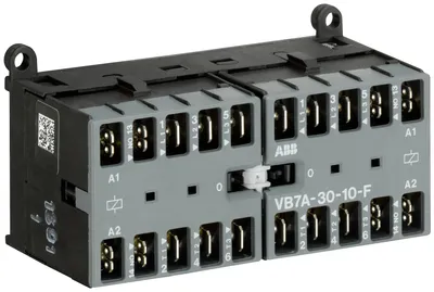 ABB GJL1311913R8100 – Mini Reversing Contactor VB7A 220 ... 240 V AC - 3 NO - 0 NC - Flat-Pin Connections