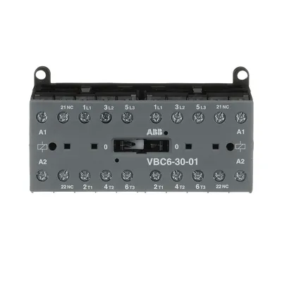 ABB GJL1213901R0011 – Mini Reversing Contactor VBC6 24 V DC - 3 NO - 0 NC - Screw Terminals ABB GJL1213901R0011 – Mini Reversing Contactor VBC6 24 V DC - 3 NO - 0 NC - Screw Terminals