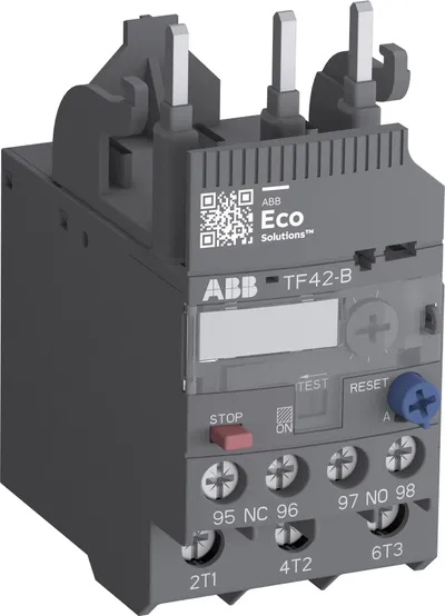 ABB 1SAZ741201R1038 – TF42-5.7B Thermal Overload Relay 4.2 ... 5.7 A ABB 1SAZ741201R1038 – TF42-5.7B Thermal Overload Relay 4.2 ... 5.7 A