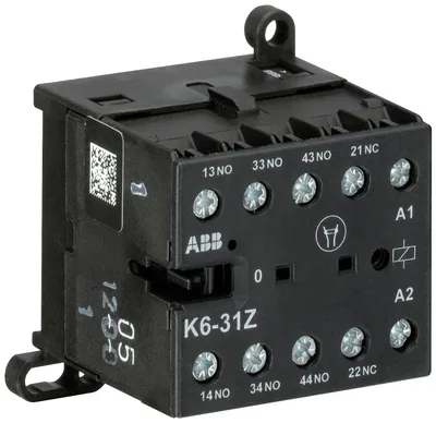 ABB GJH1211001R0311 – K6-31Z-01Mini Contactor Relay24 V AC3NO1NCScrew Terminals ABB GJH1211001R0311 – K6-31Z-01Mini Contactor Relay24 V AC3NO1NCScrew Terminals