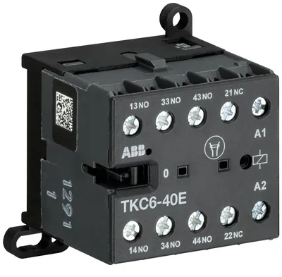 ABB GJH1213061R6408 – TKC6-40E-68Mini Contactor Relay140 ... 260 V DC4NO0NCScrew Terminals ABB GJH1213061R6408 – TKC6-40E-68Mini Contactor Relay140 ... 260 V DC4NO0NCScrew Terminals