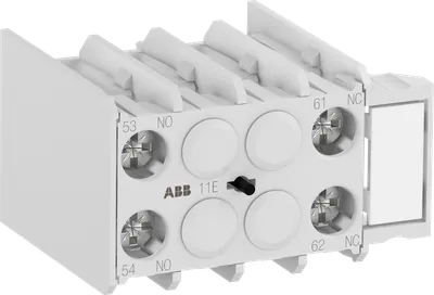 ABB 1SAL100999R9906 – MACN211AT Auxiliary Contact 1NO/1NC screw terminal, front mounted ABB 1SAL100999R9906 – MACN211AT Auxiliary Contact 1NO/1NC screw terminal, front mounted