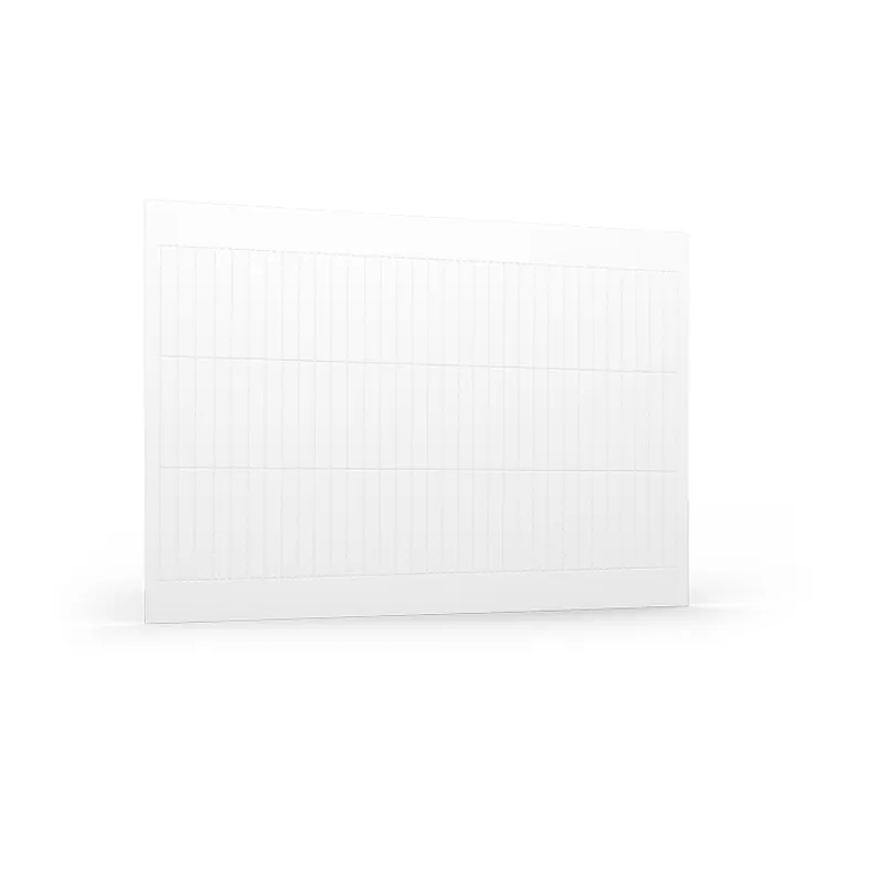 Push-in strips for labels, A4 sheet, pre-punched, 46.6 x 7 mm