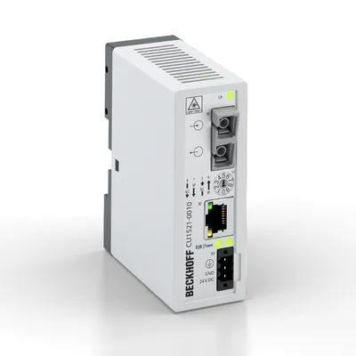 Infrastructure, media converter, Ethernet/EtherCAT, 100 Mbit/s, 24 V DC, fiber optic single-mode