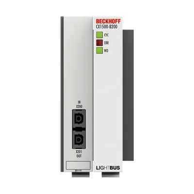 Beckhoff CX1500-B200 – Lightbus slave fieldbus connection Beckhoff CX1500-B200 – Lightbus slave fieldbus connection