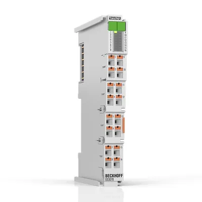 Beckhoff ED3078 – EtherCAT Terminal, 8-channel analog input, multi-function, ±10 V, ±20 mA, 16 bit, single-ended, 2 ksps, push-in Beckhoff ED3078 – EtherCAT Terminal, 8-channel analog input, multi-function, ±10 V, ±20 mA, 16 bit, single-ended, 2 ksps, push-in