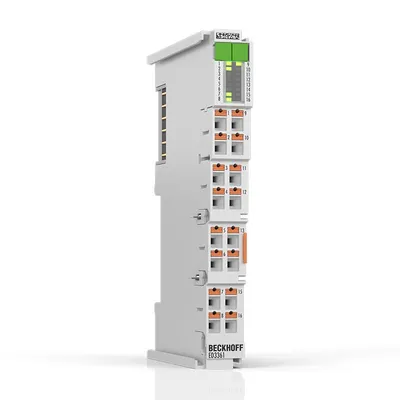 Beckhoff ED3361 – EtherCAT Terminal, 1-channel analog input, measuring bridge, full bridge, 24 bit, push-in, sensor supply 5/10 V DC, with 1 x digital input, 1 x digital output Beckhoff ED3361 – EtherCAT Terminal, 1-channel analog input, measuring bridge, full bridge, 24 bit, push-in, sensor supply 5/10 V DC, with 1 x digital input, 1 x digital output