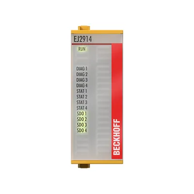 EtherCAT plug-in module, 4-channel digital output, 24 V DC, 0.5 A, TwinSAFE, TwinSAFE Logic