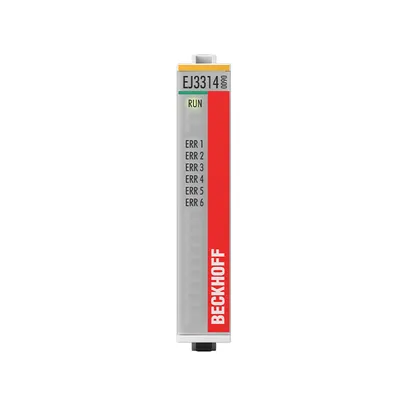 EtherCAT plug-in module, 4-channel analog input, temperature, thermocouple, 16 bit, TwinSAFE SC