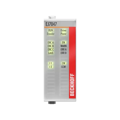 EtherCAT plug-in module, 1-channel motion interface, stepper motor, 48 V DC, 5 A, vector control, with incremental encoder
