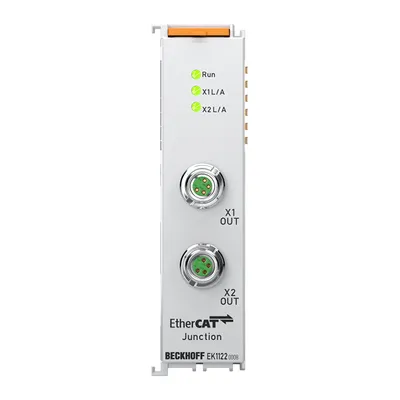Beckhoff EK1122-0008 – 2-port EtherCAT junction with M8 connection Beckhoff EK1122-0008 – 2-port EtherCAT junction with M8 connection