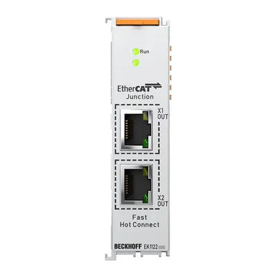 Beckhoff EK1122-0080 – 2-port EtherCAT junction, Fast Hot Connect Beckhoff EK1122-0080 – 2-port EtherCAT junction, Fast Hot Connect