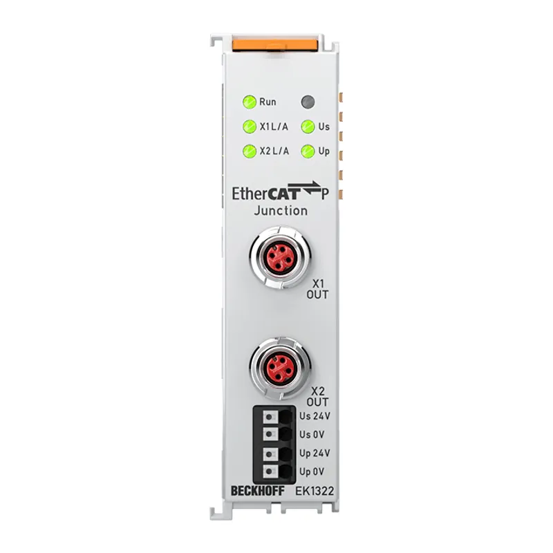 2-port EtherCAT P junction with feed-in