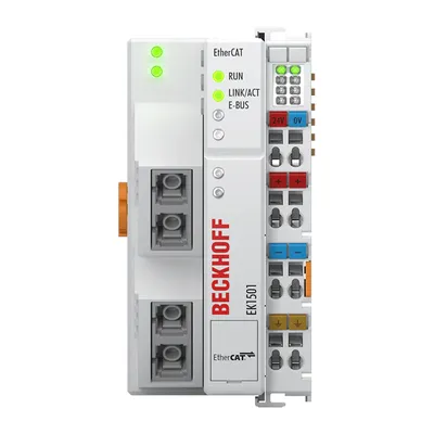Beckhoff EK1501 – EtherCAT Coupler with ID switch, multi-mode fiber optic Beckhoff EK1501 – EtherCAT Coupler with ID switch, multi-mode fiber optic