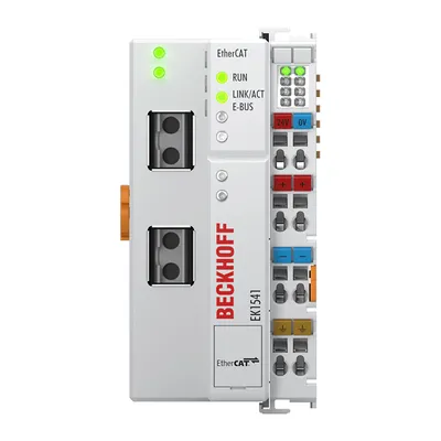 Beckhoff EK1541 – EtherCAT Coupler with ID switch, plastic optical fiber Beckhoff EK1541 – EtherCAT Coupler with ID switch, plastic optical fiber