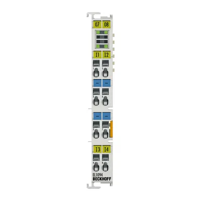EtherCAT Terminal, 4-channel digital input, 24 V DC, 10 µs, ground switching