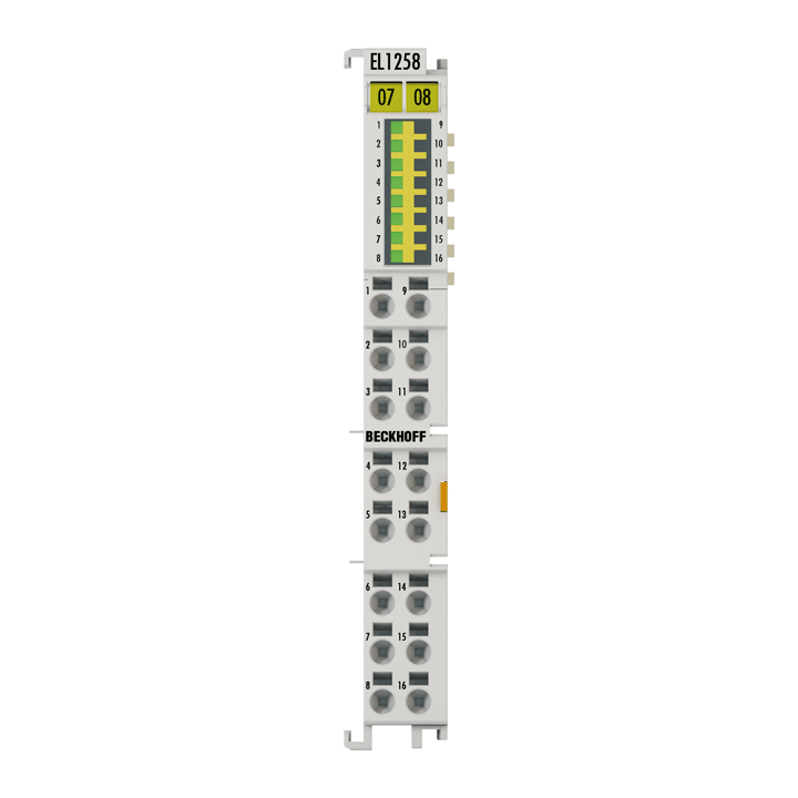 EtherCAT Terminal, 8-channel digital input, 24 V DC, 1 µs, multi-timestamp