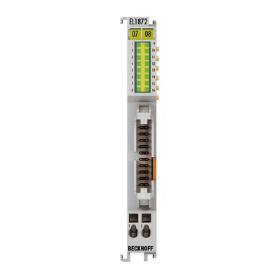EtherCAT Terminal, 16-channel digital input, 24 V DC, 10 µs, ground switching, flat-ribbon cable