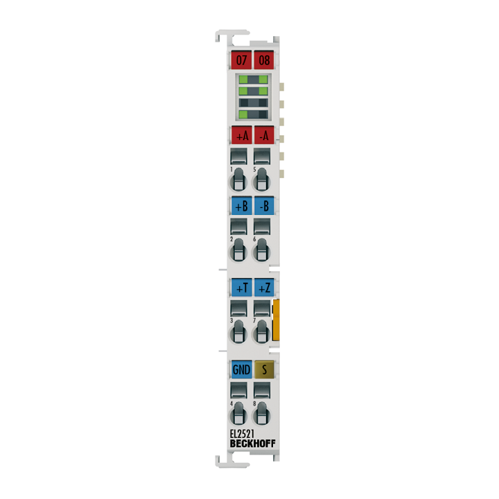 EtherCAT Terminal, 1-channel pulse train output, incr. enc. simulation, RS422, 50 mA