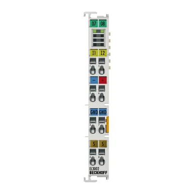 EtherCAT Terminal, 2-channel analog input, voltage, ±10 V, 12 bit, single-ended