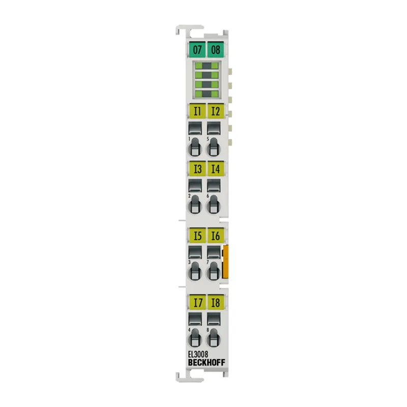 EtherCAT Terminal, 8-channel analog input, voltage, ±10 V, 12 bit, single-ended