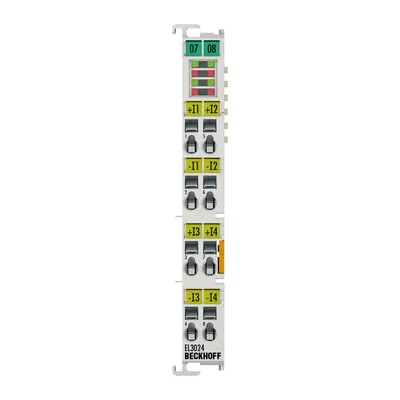 EtherCAT Terminal, 4-channel analog input, current, 4…20 mA, 12 bit, differential