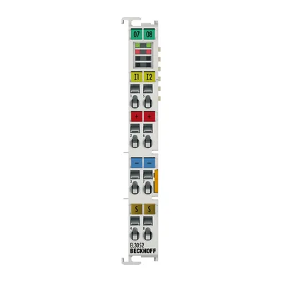 EtherCAT Terminal, 2-channel analog input, current, 4…20 mA, 12 bit, single-ended