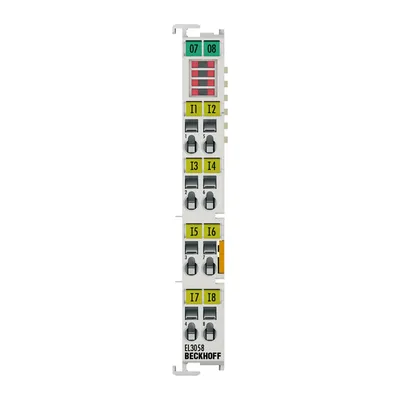 EtherCAT Terminal, 8-channel analog input, current, 4…20 mA, 12 bit, single-ended