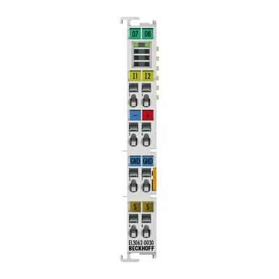 EtherCAT Terminal, 2-channel analog input, voltage, 0…30 V, 12 bit, single-ended