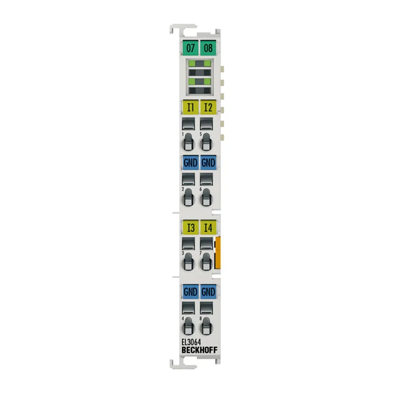 EtherCAT Terminal, 4-channel analog input, voltage, 0…10 V, 12 bit, single-ended