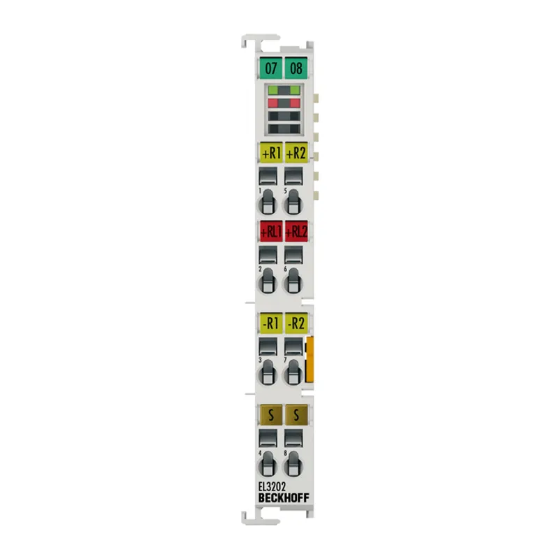 EtherCAT Terminal, 2-channel analog input, temperature, RTD (Pt100), 16 bit