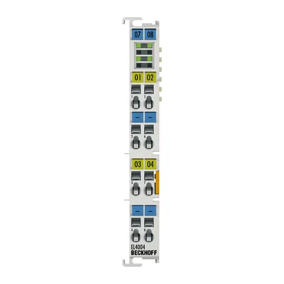 Beckhoff EL4004 – EtherCAT Terminal, 4-channel analog output, voltage, 0…10 V, 12 bit Beckhoff EL4004 – EtherCAT Terminal, 4-channel analog output, voltage, 0…10 V, 12 bit