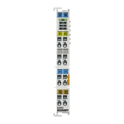 Beckhoff EL4032 – EtherCAT Terminal, 2-channel analog output, voltage, ±10 V, 12 bit Beckhoff EL4032 – EtherCAT Terminal, 2-channel analog output, voltage, ±10 V, 12 bit