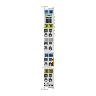 Beckhoff EL4102 – EtherCAT Terminal, 2-channel analog output, voltage, 0…10 V, 16 bit Beckhoff EL4102 – EtherCAT Terminal, 2-channel analog output, voltage, 0…10 V, 16 bit